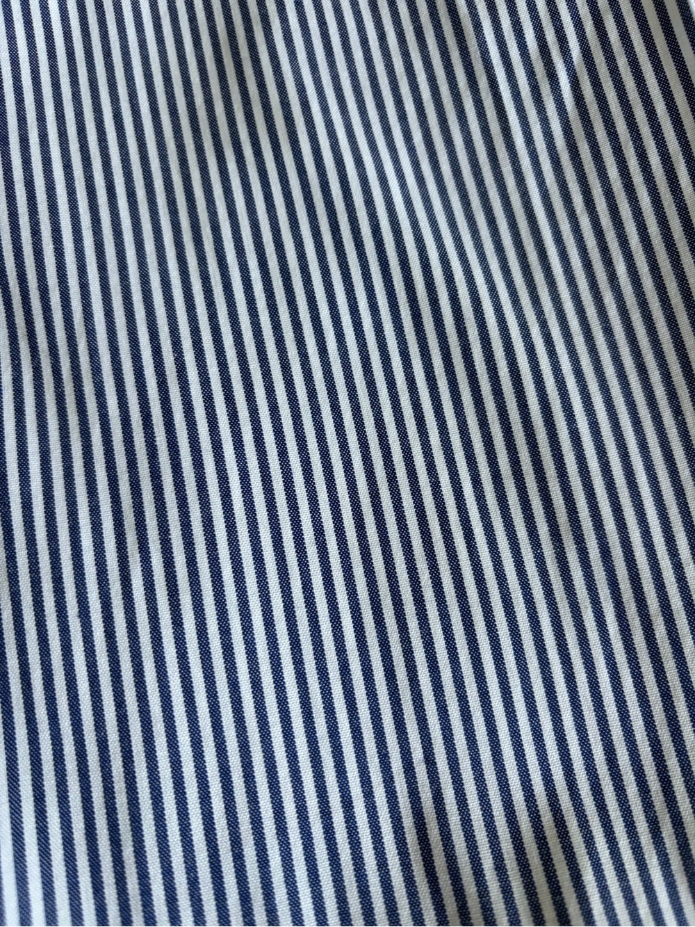 Like New! Ralph Lauren Blue and White Pinstripe Button-Down Shirt - Picture 6 of 8